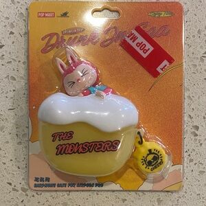 Pop Mart The Monsters Earphone Case - Pink and Yellow